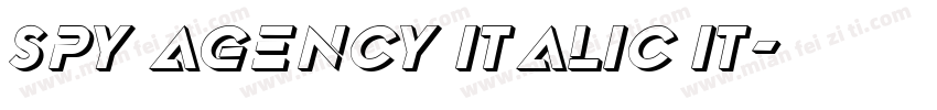 Spy Agency Italic It字体转换